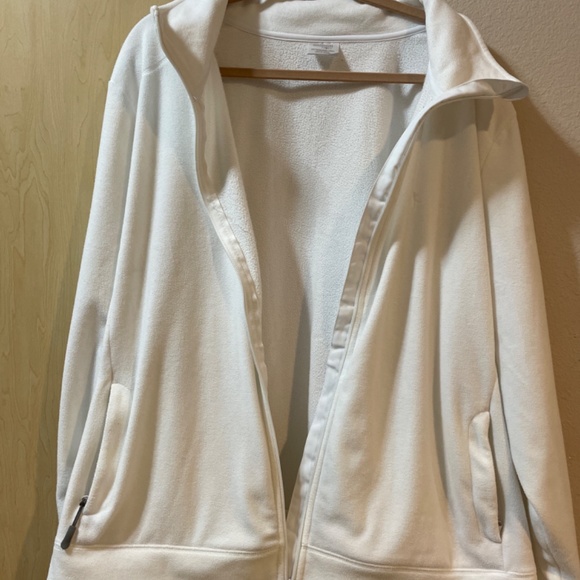 Women 4X Athletic Fleece Jacket Lightweight Zip Front - Picture 7 of 7